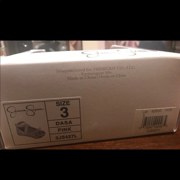 Jessica Simpson toddler sparkly ballet flats 3 - Picture 7 of 8
